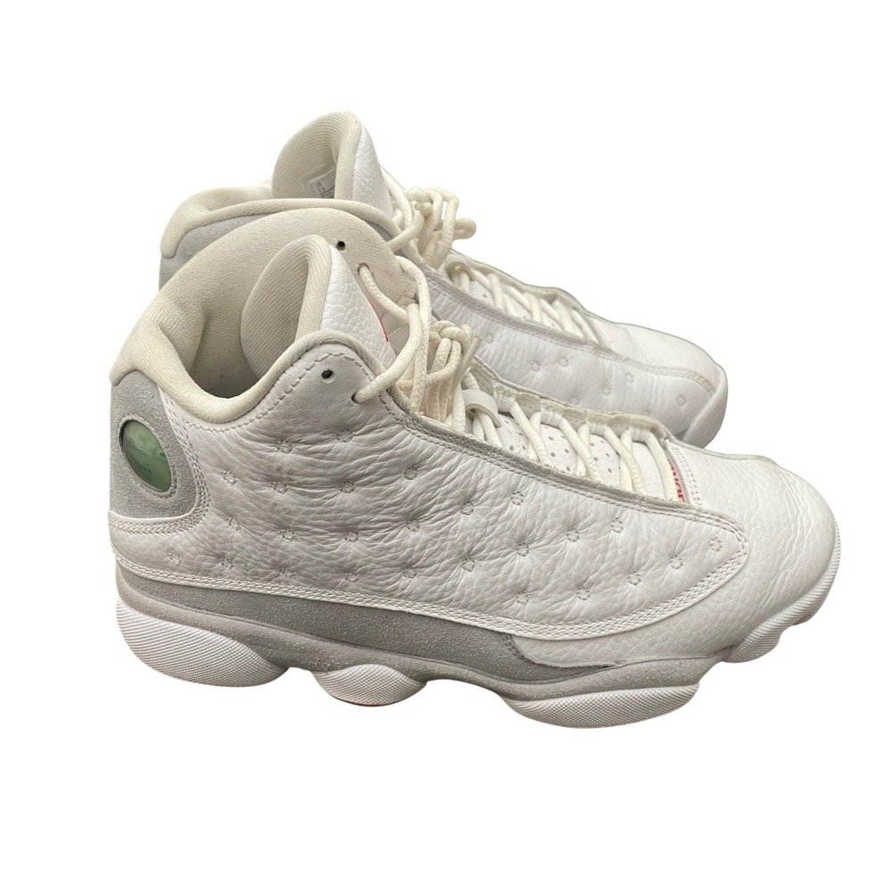 Jordan 13 Retro Wolf Grey 7.5 White Grey 414571-160 Basketball Shoes
